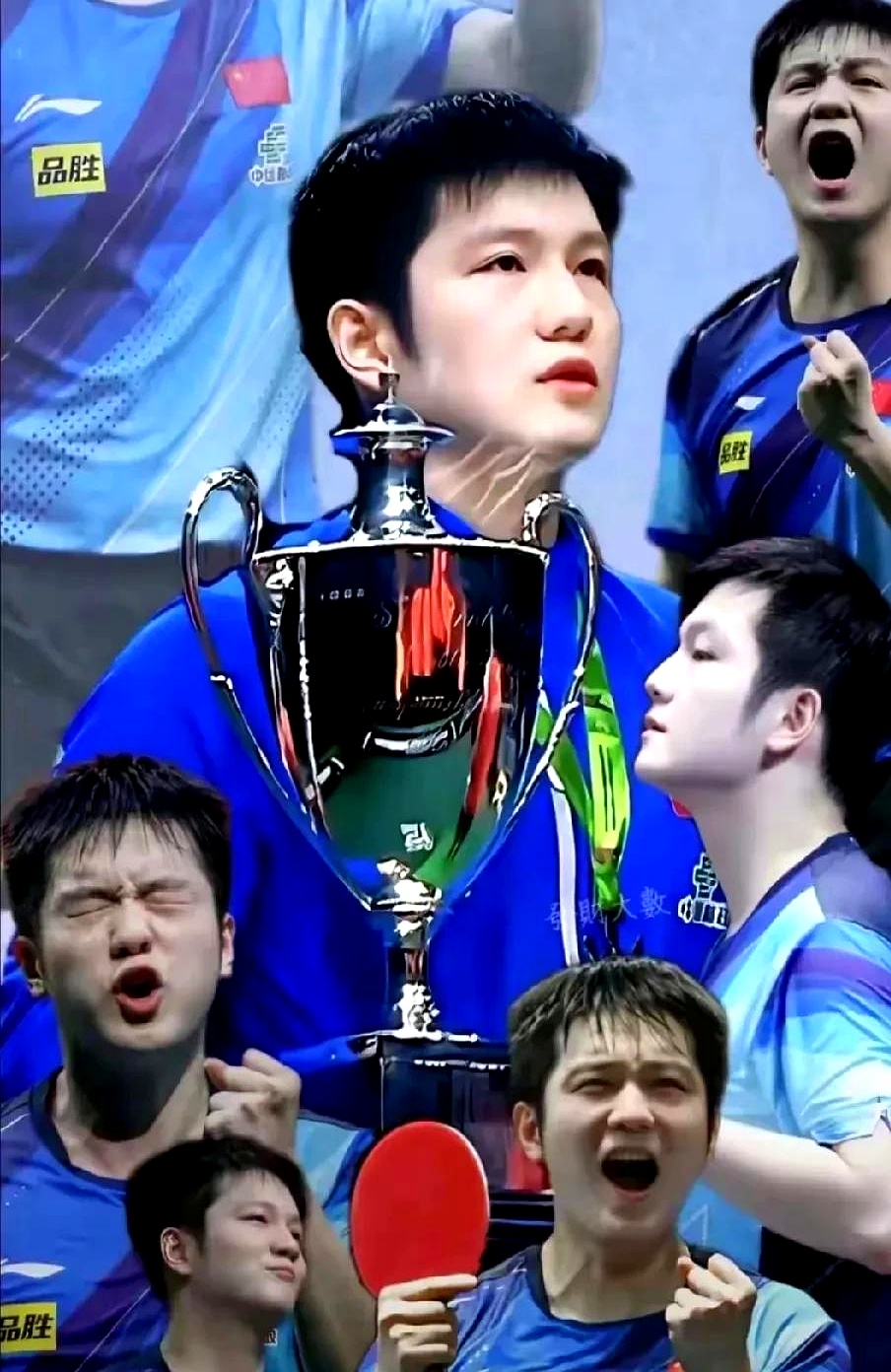 比利时乒乓球队碾压奥地利乒乓球队，王皓完成帽子戏法